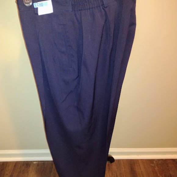 Austin Reed, Pants, Navy Blue, Size-16WP, Dry-Cleaned, 2-Pockets - Picture 2 of 3
